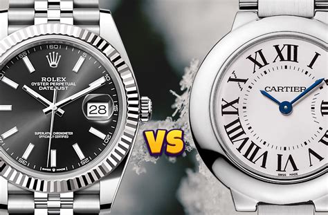 rolex vs cartier watch